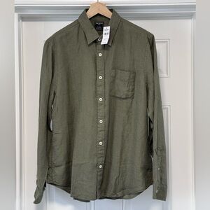 NWT Todd Snyder XL Slim Sea Soft Irish Linen Shirt Faded Surplus Baird McNutt